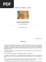 Encuesta Raúl Aragón septiembre