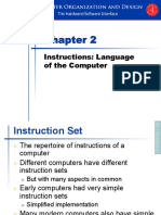Instructions Language of The Computer