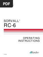 User Manual - Sorvall - RC 6 - Rev 0 - English