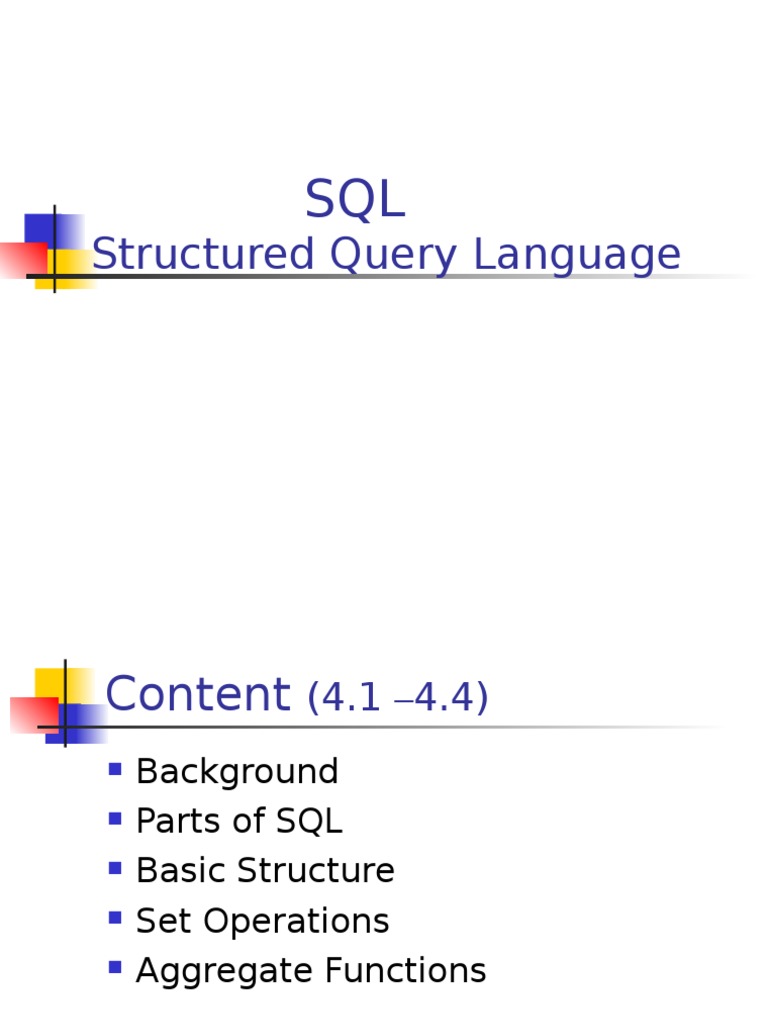 Basic SQL | PDF | Sql | Data Model