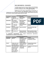 RESUMO COMPLEMENTAR Conjunções PDF