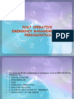 Post Operative Emergency Management in Periodontics Peio