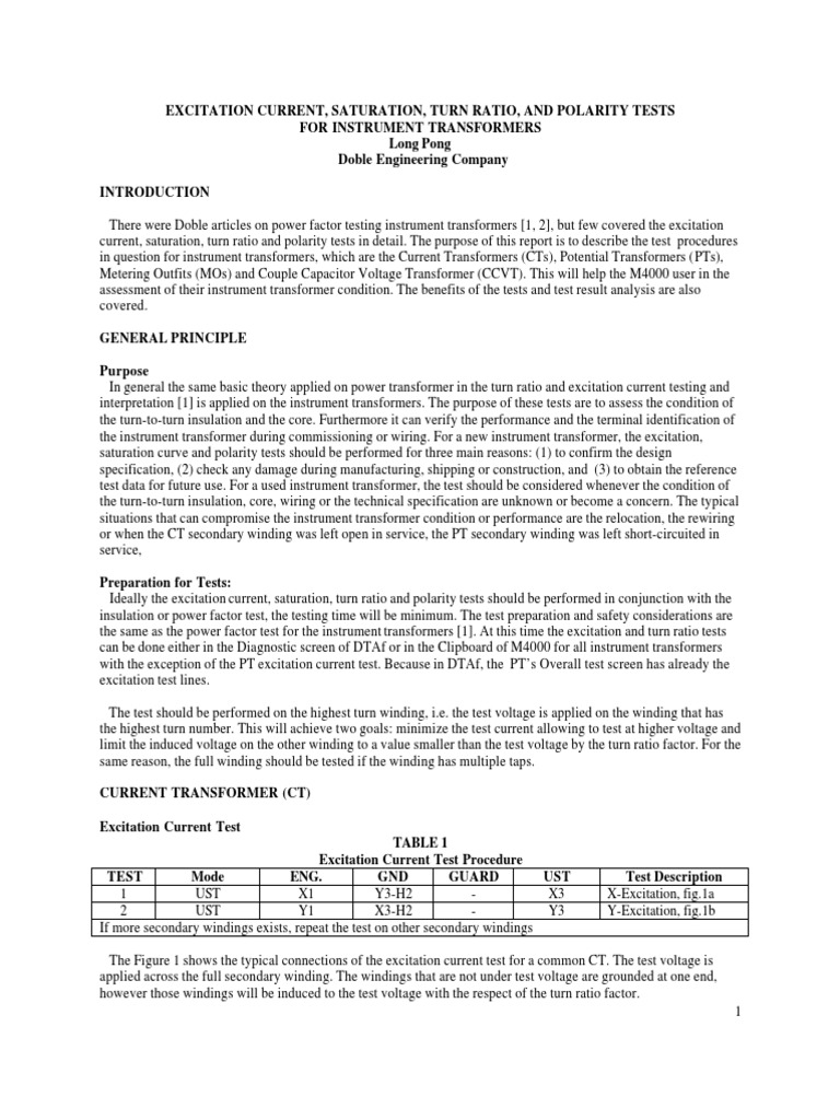 Instrument Transformer Testing Guide | PDF | Transformer | Capacitor