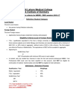 CMH Admission Criteria (Amended 13-07-16)