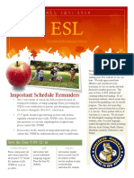 Esl Newsletter