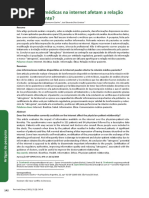 Coelho, Elisa Quaresma, Coelho, Augusto Quaresma and Cardoso, José Eduardo Dias Informações médicas na internet afetam a relação médico-paciente