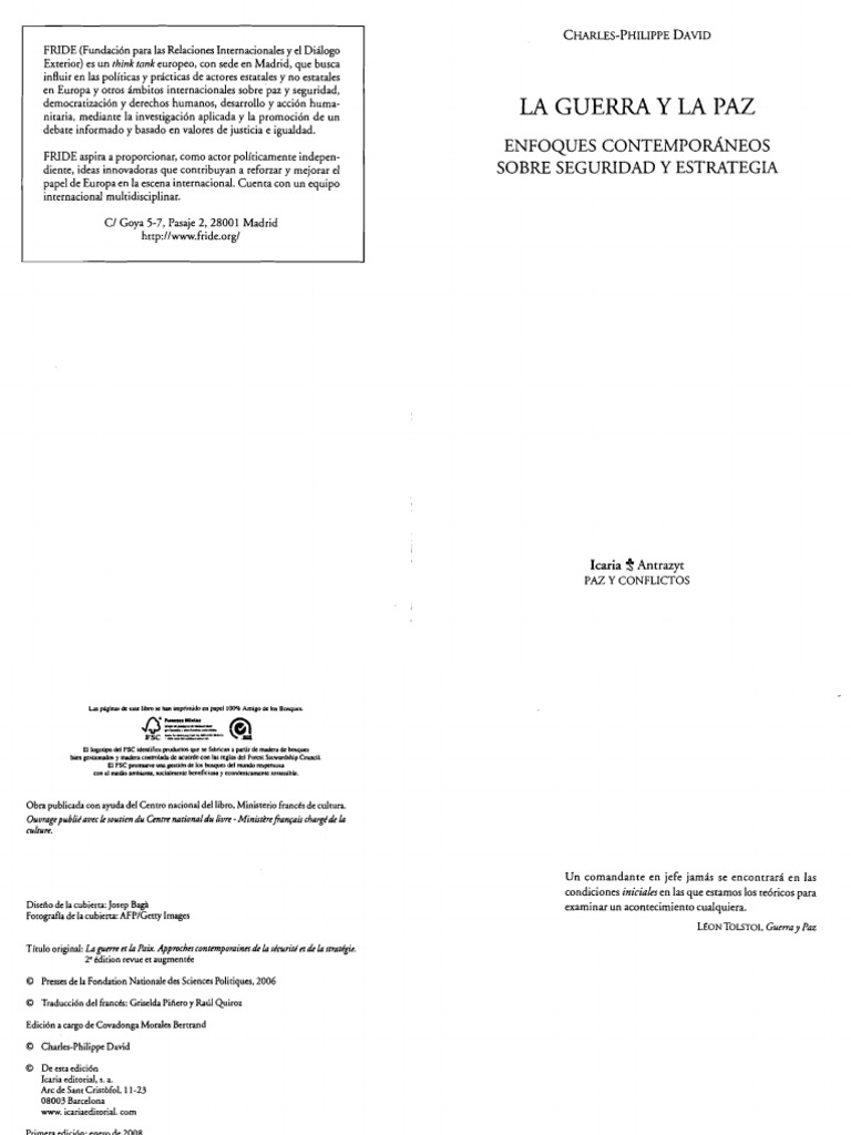 La+guerra+y+la+paz.pdf Naciones Unidas Política internacional