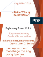 Malikhaing PowerPoint Sa Baitang 7