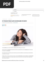 07 Passos Para Fazer Um Resumo Eficiente
