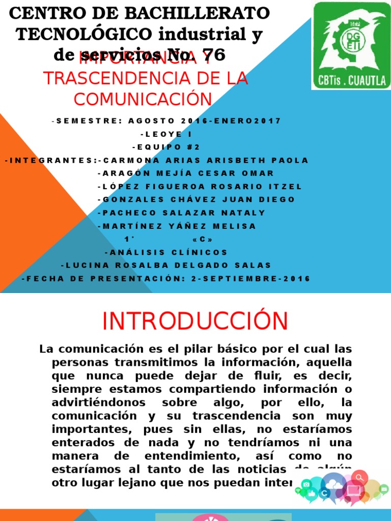 Importancia y Trascendencia de La Comunicación