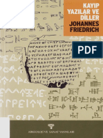 ++ Johannes Friedrich - Kayıp Yazılar Ve Diller