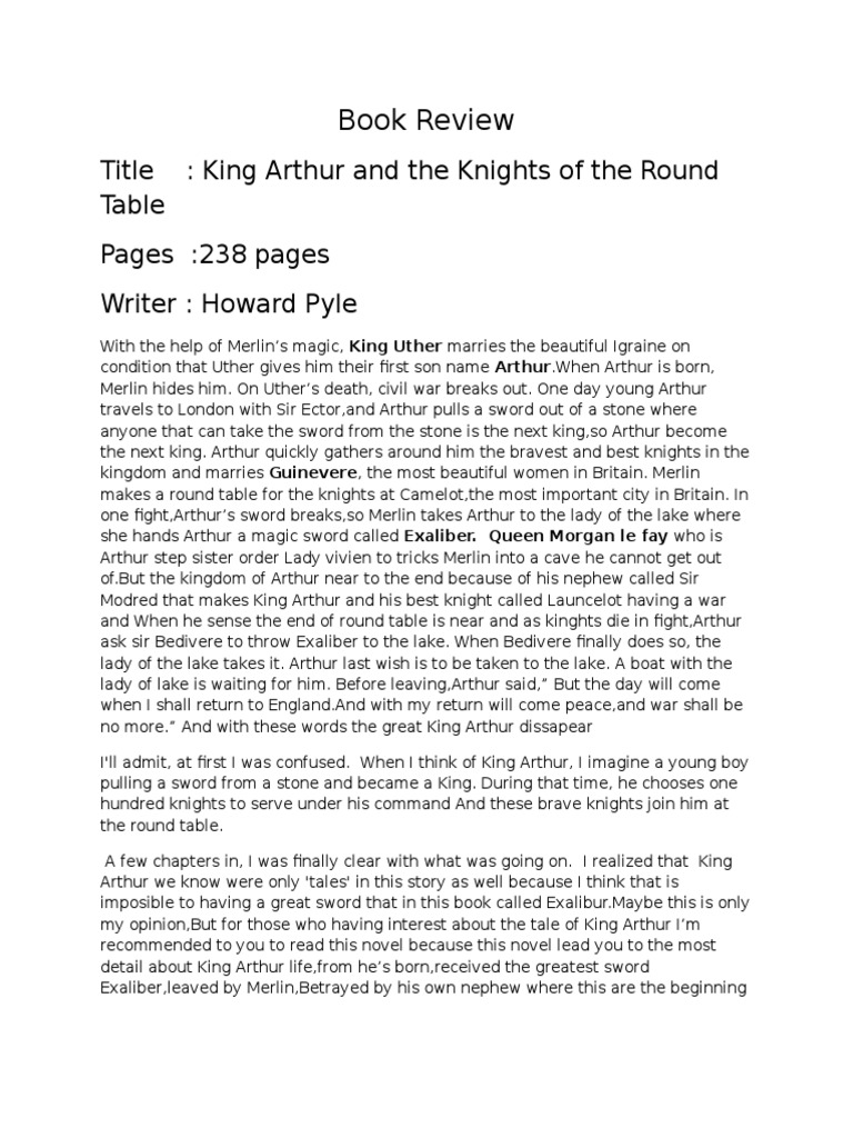 King Arthur: A Tale of Legend and Betrayal | PDF | King Arthur | Excalibur