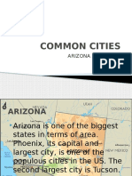 Common Cities in Arizona and Texas