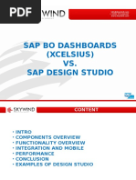 Sap Bo Dashboards (Xcelsius) VS. Sap Design Studio