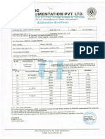 Calibration Certificate PDF