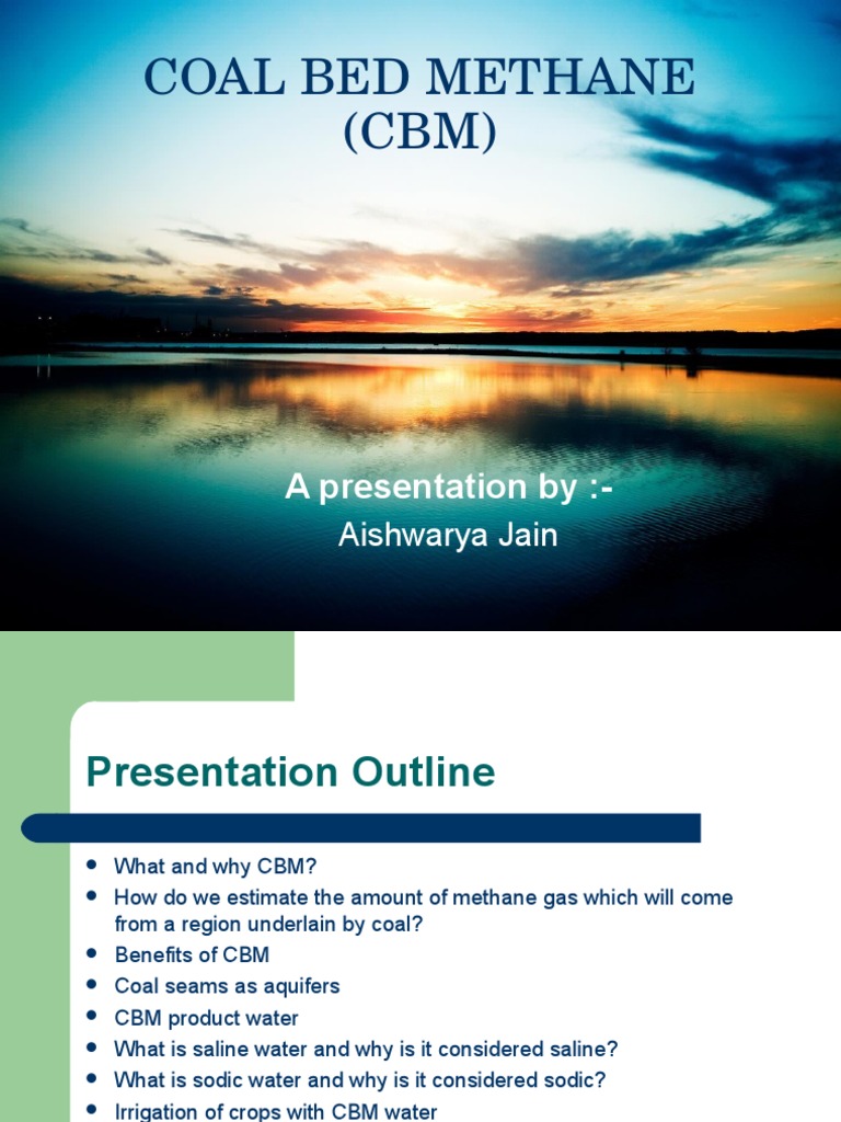 Coal Bed Methane (CBM) : A Presentation By | PDF | Aquifer | Sodium ...