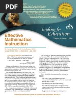 Download Effective Mathematics Instruction by National Dissemination Center for Children with Disabilities SN32343781 doc pdf