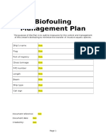 DNV Template Biofouling Management Plan Rev1 tcm142-524330