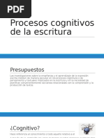 Procesos Cognitivos de La Escritura