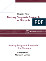 Nursing Diagnosis Research For Students: Chapter Five