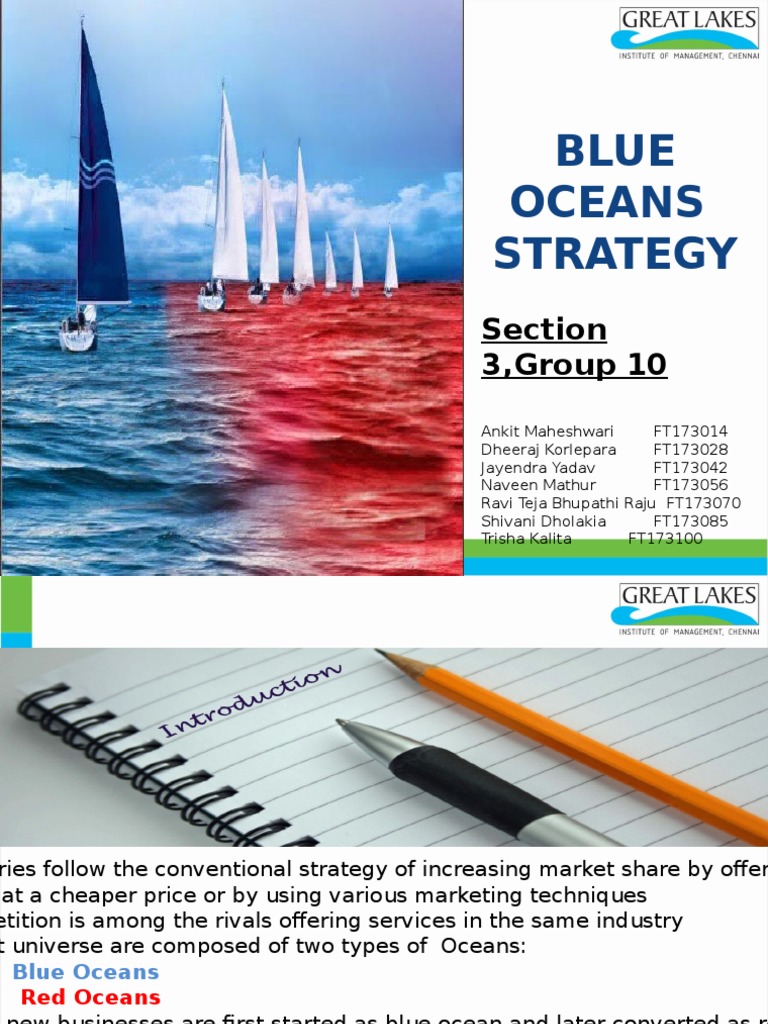 Blue Oceans Strategy: Section 3,Group 10 | Strategic Management