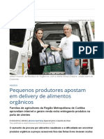 Pequenos produtores apostam em delivery de alimentos orgânicos _ Economia _ Gazeta do Povo