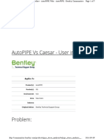 AutoPIPE vs Caesar user interface guide