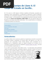 Gonzalo Queipo de Llano II. El Golpe de Estado en Sevilla.