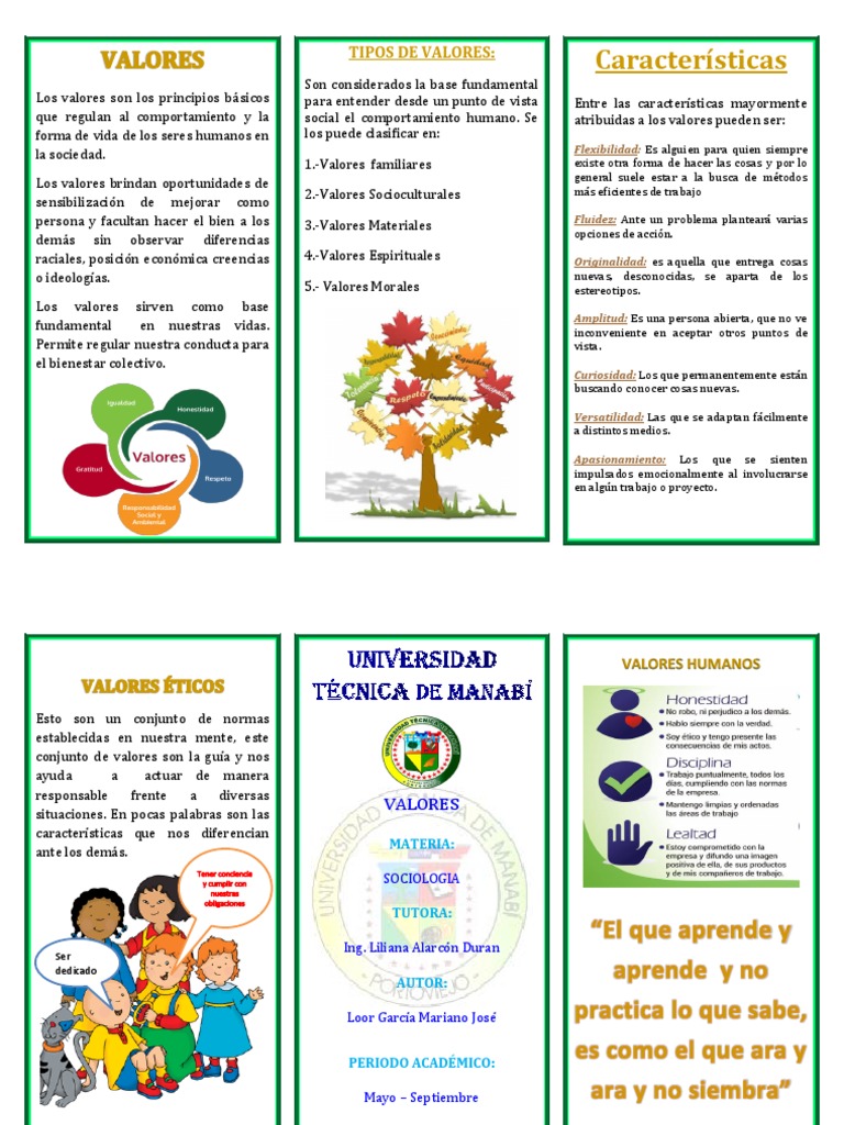 Importancia y Tipos de Valores Humanos | PDF