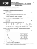 Cap. III - Análise de Circuitos em Regime Transitório