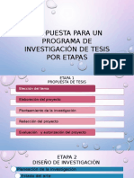 1a Propuesta para Un Programa de Investigación de Tesis