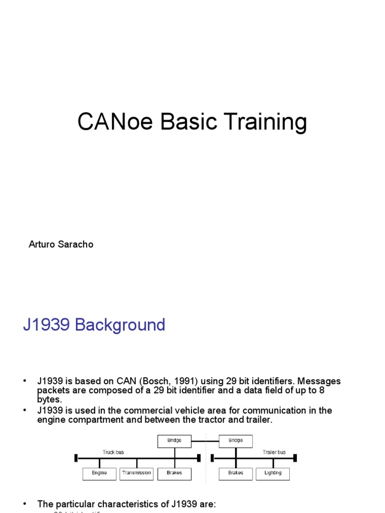 CANoe J1939 Basic Training Guide | PDF | Business | Technology ...