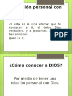 Relacion Personal Con Dios