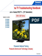 PANASONIC 2010 FHD Plasma TV G20 G25 Series Troubleshooting Handbook