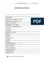 مصطلحات طب الاسنان بالالمانى PDF
