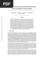 Recurrent Models of Visual Attention - Mnih Et Al (2014, Jun)