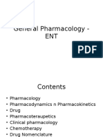 General Pharmacology - ENT