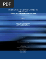 Download Evaluation of Alternatives to Los Angeles Gross Receipts Business Tax by nyc SN323489 doc pdf