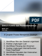 201131390 SWOT Dan Pembobotan