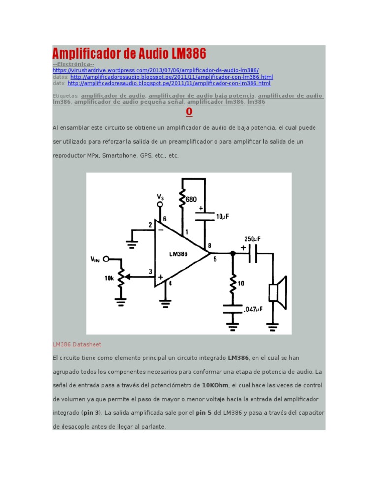 LM386 Audio Power Amplifier - CRCibernética - Foto 10