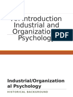 An Introduction Industrial and Organizational Psychology