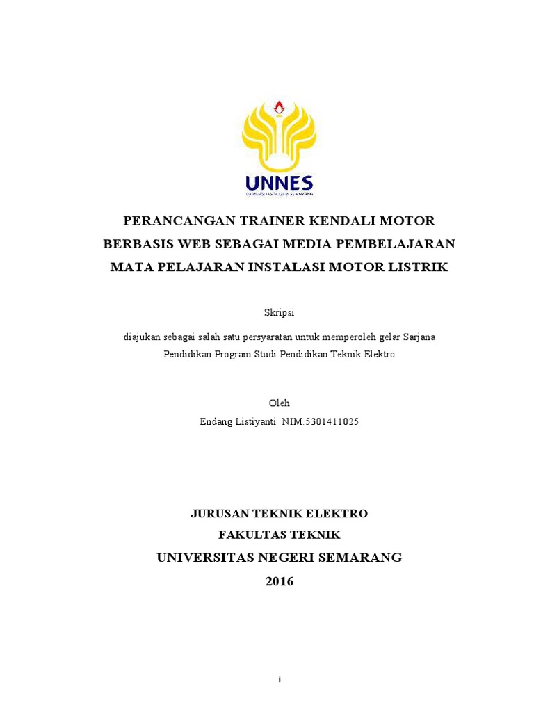 Skripsi Unnes Ide Judul Skripsi Universitas