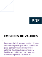 Emisores de Valores