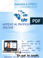 Acceso al profesor online del CPECH