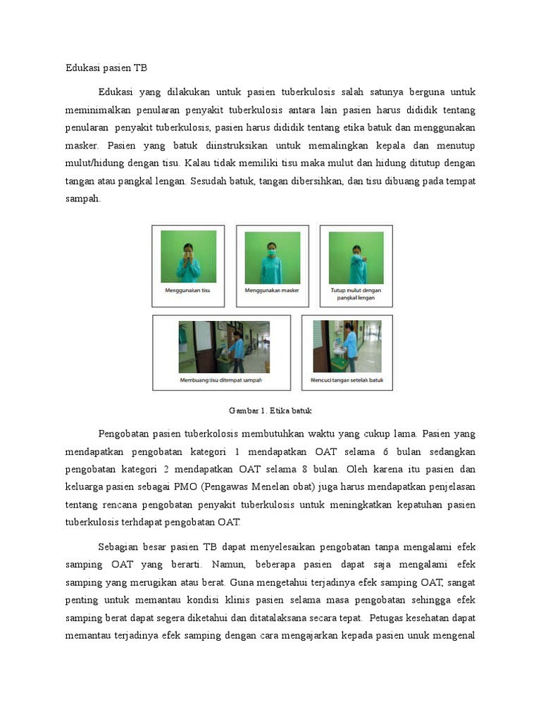 Edukasi Pasien TB | PDF
