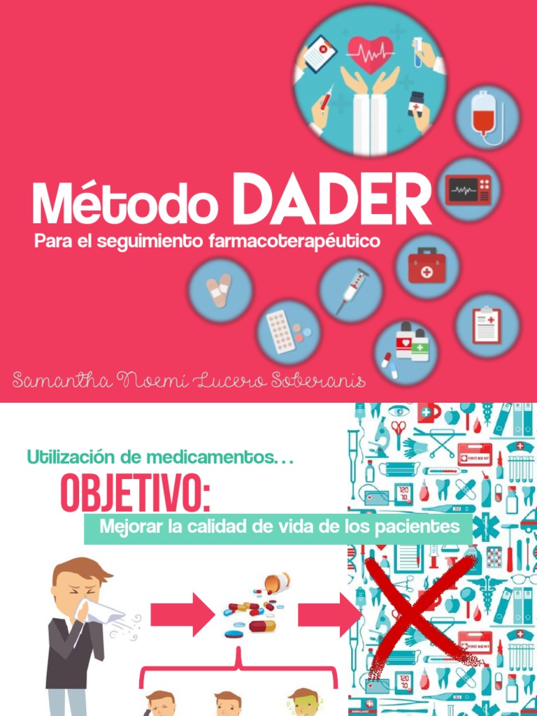 Método DADER para Seguimiento Farmacoterapéutico | PDF | Farmacia ...