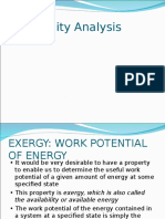 Availability Analysis of Water at 75C