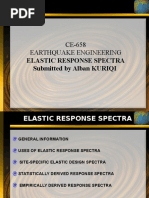 CE-658 Earthquake Engineering: Elastic Response Spectra Submitted by Alban KURIQI