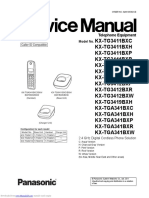 Panasonic kxtg3411bxh Service Manual