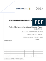 SRIP Above Ground Piping Installation Method Statement